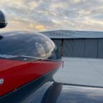 Cirrus Vision Jet parked outside of Desert Jet in Thermal, California