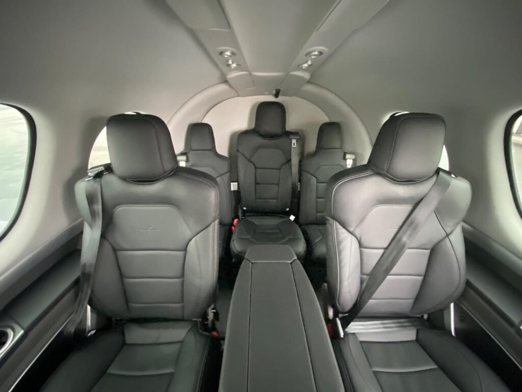Cirrus Vision Jet seating with executive console