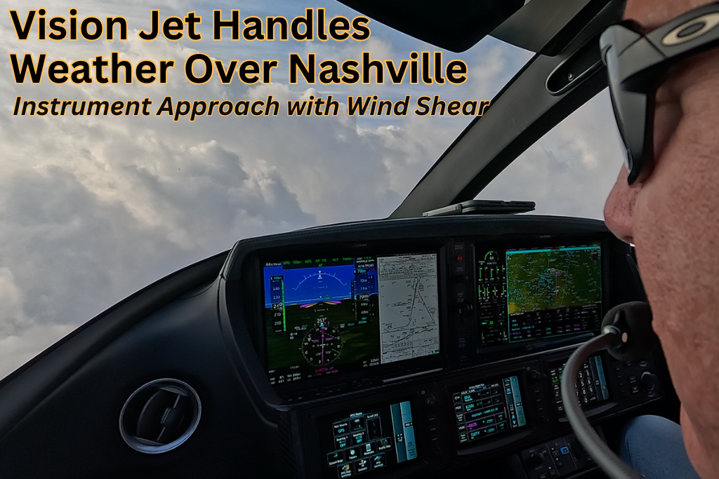 The Highly Capable Vision Jet Overcomes Weather Challenges on the Last Flight of the Day for Freedom Aviation Network!